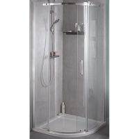 Душевой уголок Jacob Delafon Contra 90x90 R профиль Хром стекло прозрачное арт-E22R90R-GA — фото 1, Душевые уголки четверть круга