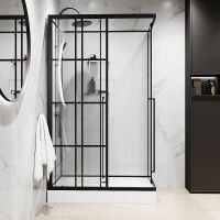 Душевая кабина Niagara Standart 100x80 L без гидромассажа арт-ST100/80/15QL/KL/BKT — фото 3, Душевые кабины