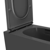 Унитаз Point Меркурий подвесной Графит матовый с сиденьем Микролифт арт-PN41831GM — фото 5, Подвесные унитазы