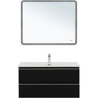 Тумба под раковину Aquanet Вега 100 подвесная Черная арт-329593 — фото 9, Тумбы под раковину