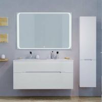 Шкаф пенал Jorno Modul 35 R подвесной Белый глянец арт-Mоl.04.150/P/W — фото 11, Пеналы для ванной комнаты