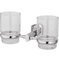 Стакан для зубных щеток WasserKRAFT Oder двойной Хром арт-K-3028D — фото 1, Стаканы для зубных щеток