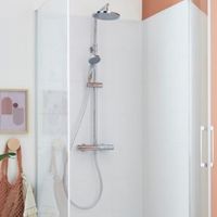 Душевая система Jacob Delafon Brive с термостатом Хром арт-E24322-CP — фото 4, Душевые стойки