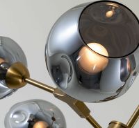 Товар: Люстра Artelamp Yuka Дымчатая Полированная медь арт-A7759PL-6PB - фото 3 Люстра Artelamp Yuka Дымчатая Полированная медь арт-A7759PL-6PB — фото 3, Люстры