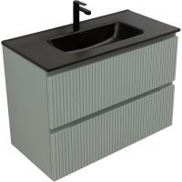 Тумба под раковину Aquanet Джейн 90 подвесная Мисти грин арт-335435 — фото 9, Тумбы под раковину