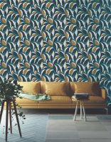 Товар: Обои Lutece Les Essentiels Винил на флизелине (0,53*10,05) Бирюзовый/Белый/Желтый, Листья арт-51210201 - фото 2 Обои Lutece Les Essentiels Винил на флизелине (0,53*10,05) Бирюзовый/Белый/Желтый, Листья арт-51210201 — фото 2, Обои для стен