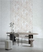 Обои Andrea Rossi Spectrum Art Винил на флизелине (1,06*10) Коричневый/Бежевый, Листья арт-54403-3 — фото 2, Обои для стен