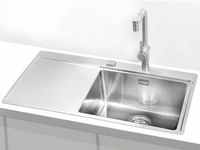 Кухонная мойка Alveus Pure 50R KMB-90 860x525 Брашированная сталь арт-1103653 — фото 2, Кухонные мойки