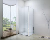 Душевой уголок Berges Legos LS-1 80х80 профиль Хром стекло прозрачное арт-061030 — фото 2, Квадратные душевые уголки