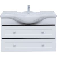 Тумба с раковиной Aquanet Монте 85 подвесная Белая матовая арт-306204 — фото 7, Тумбы с раковиной