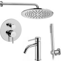 Комплект смесителей Paffoni Light Хром арт-KITLIG018CR071 — фото 1, Готовые комплекты для ванной комнаты