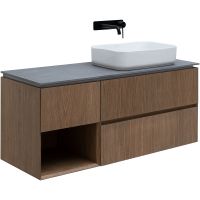 Тумба под раковину Allen Brau Infinity 120 R подвесная Дуб арт-1.21007.NO — фото 1, Тумбы под раковину