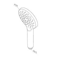 Ручной душ AM.PM Like Черный матовый арт-F0280022 — фото 3, Лейки для душа