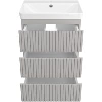 Товар: Тумба с раковиной Brevita Victory 60 Серый шелк арт-УТ000023620 - фото 4 Тумба с раковиной Brevita Victory 60 Серый шелк арт-УТ000023620 — фото 4, Тумбы с раковиной