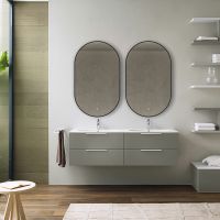 Зеркало Vincea 50 с подсветкой Черное с сенсорным выключателем и диммером арт-VLM-3AU900B — фото 3, Зеркала в ванную комнату