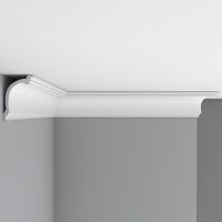 Товар: Карниз Decomaster 2400x105x70 мм арт-96263 - фото 1 Карниз Decomaster 2400x105x70 мм арт-96263 — фото 1, Карнизы