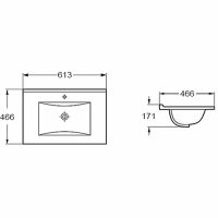 Раковина Vincea 60 Черная матовая арт-VBS-13960MB — фото 2, Раковины встраиваемые сверху