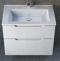 Тумба под раковину Jorno Slide 75 подвесная Белая арт-Sli.01.75/P/W — фото 5, Тумбы под раковину