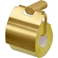 Товар: Держатель туалетной бумаги Remer Lounge с крышкой Золото брашированное арт-LN60BG - фото 3 Держатель туалетной бумаги Remer Lounge с крышкой Золото брашированное арт-LN60BG — фото 3, Держатели туалетной бумаги