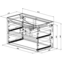 Тумба под раковину Aquanet Вега 2.0 90 подвесная Черная матовая арт-337956 — фото 14, Тумбы под раковину