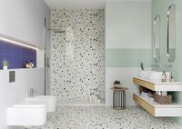 Керамическая плитка Шахтинская плитка (Unitile) Конфетти зеленый низ 02 настенная 25х40 см арт-СК000036253/10100001200 — фото 2, Керамическая плитка