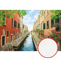 Фреска Ortograf Городской пейзаж 3841 Фактура бархат FX Флизелин (4*2,7) Бежевый/Голубой, Город/Пейзаж арт-3841 (бархат FX) — фото 1, Фрески