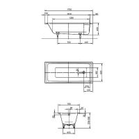 Стальная ванна Kaldewei Puro 652 170x75 с покрытием Easy-clean арт-256200013001 — фото 6, Стальные ванны