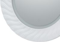 Зеркало Aquanet Милан 80 с подсветкой Белый глянец арт-241821 — фото 4, Зеркала в ванную комнату