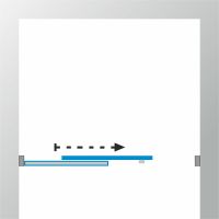 Душевая дверь Triton Слайд 120 профиль Белый стекло прозрачное с рисунком арт-Щ0000038520 — фото 8, Раздвижные душевые двери