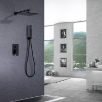 Душевая система Abber Weiss Insel Черная матовая арт-AF8018B — фото 2, Встраиваемые душевые комплекты