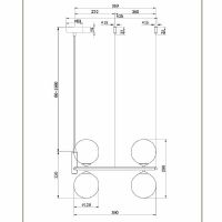 Подвесной светильник Maytoni Modern Ring Белый Черный арт-MOD013PL-04B — фото 3, Подвесные светильники