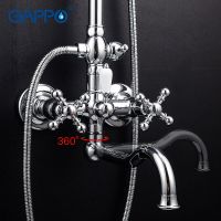 Душевая система Gappo G89 Хром арт-G2489 — фото 5, Душевые стойки