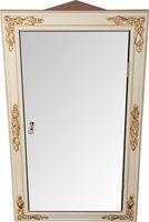 Зеркальный шкаф Migliore CDB 45 угловой Слоновая кость Золото арт-21839 — фото 3, Зеркальные шкафы в ванную