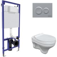 Товар: Комплект унитаза Berges Albit S с инсталляцией Novum 525 с сиденьем Микролифт и клавишей смыва Хром матовый арт-043317 - фото 1 Комплект унитаза Berges Albit S с инсталляцией Novum 525 с сиденьем Микролифт и клавишей смыва Хром матовый арт-043317 — фото 1, Комплекты унитаз + инсталляция