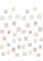 Фреска детская Ortograf Для малышей 33139 Фактура флок FLK Флизелин (1,9*2,7) Бежевый/Розовый/Серый, Животные/Предметы арт-33139 (флок FLK) — фото 2, Фрески