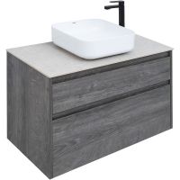 Тумба под раковину Aquanet Nova Lite 90 подвесная Дуб рошелье арт-242267 — фото 4, Тумбы под раковину