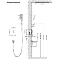 Душевая система Timo Selene Хром арт-SX-2039/00SM — фото 5, Встраиваемые душевые комплекты