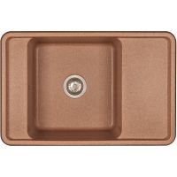 Кухонная мойка Aquaton Беллис 78 Терракот арт-1A725032BS270 — фото 1, Кухонные мойки