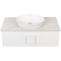 Тумба под раковину La Fenice Cubo 90 подвесная Белая матовая арт-FNC-01-CUB-B-90 — фото 7, Тумбы под раковину