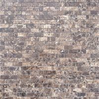 Мозаика Caramelle mosaic Pietrine 4 мм Emperador Dark POL 29,8x29,8 см арт-00-00002557 — фото 2, Мозаика