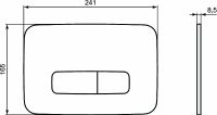 Клавиша смыва Ideal Standard Oleas M3 Черная арт-R0123A6 — фото 3, Кнопки смыва