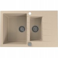 Кухонная мойка Alveus Granital Cadit 70 Terra G22 790x500 Песчаная арт-1131358 — фото 1, Кухонные мойки