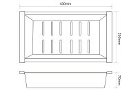 Коландер ZorG PVD Grafit Графит арт-C 12-44 GRAFIT — фото 2, Коландеры