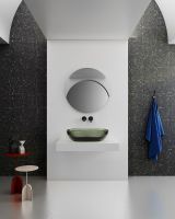 Товар: Раковина-чаша Abber Kristall 60 Оливковая арт-AT2805Vesuvian - фото 5 Раковина-чаша Abber Kristall 60 Оливковая арт-AT2805Vesuvian — фото 5, Раковины накладные