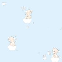 Обои детские Andrea Rossi Kids Land Винил на флизелине (1,06*10,05) Голубой, Животные арт-54273-2 — фото 1, Обои для стен