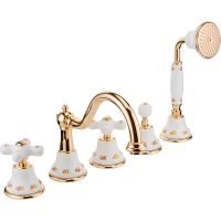 Смеситель на борт ванны Migliore Provance Золото арт-19480 — фото 1, Смесители на борт ванны