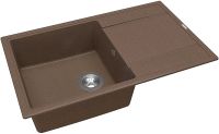 Кухонная мойка Florentina Липси-860 Мокко арт-20.130.D0860.303 — фото 2, Кухонные мойки