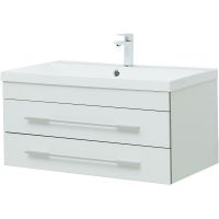 Тумба под раковину Aquanet Верона 90 подвесная Белая матовая арт-272424 — фото 3, Тумбы под раковину