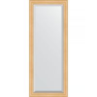 Зеркало Evoform Exclusive 141х56 с фацетом в багетной раме - Сосна 62 мм арт-BY 1163 — фото 1, Зеркала в ванную комнату
