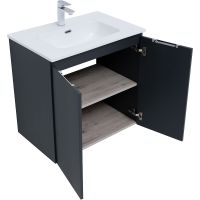 Тумба под раковину Aquanet Алвита New 70 подвесная Антрацит арт-303904 — фото 3, Тумбы под раковину